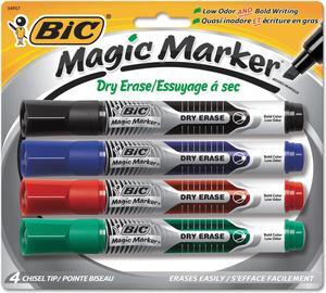 Integra Dry-Erase Marker Large Bullet Tip 12/BX Black 30009
