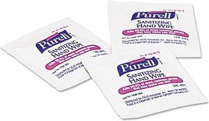 Purell Premoistened Sanitizing Hand Wipes Individually Wrapped 5 x 7 1000/Carton