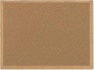 MasterVision Value Cork Bulletin Board with Oak Frame 24 x 36 Natural MC070014231