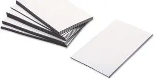 Baumgartens Business Card Magnets 3 1/2 x 2 White Adhesive Coated 25/Pack 66200