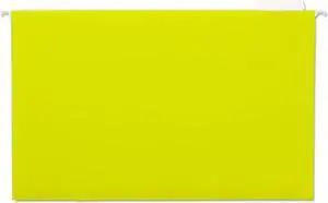 UNIVERSAL Hanging File Folders 1/5 Tab 11 Point Stock Legal Yellow 25/Box 14219