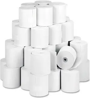 Iconex Impact Bond Paper Rolls 3" x 150 ft White 50/Carton 90742238