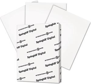 Springhill Digital Vellum Bristol White Cover 67 lb 8 1/2 x 11 White 250 Sheets