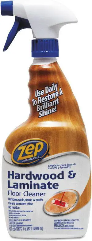 Zep ZUHLF32 Hardwood & Laminate Floor Cleaner, Spray, 32fl oz, Fresh Scent