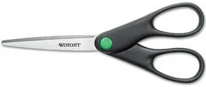 Westcott KleenEarth Recycled Stainless Steel Scissors 7" Long Black 44218
