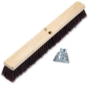 Boardwalk Floor Brush Head 3 1/4" Maroon Stiff Polypropylene 24" 20324