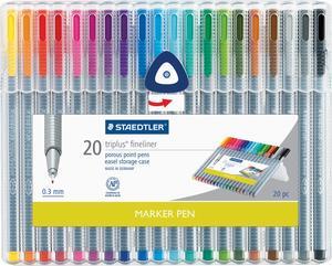 Staedtler Pen,Set of 20 Colors,Ast 334SB20A6