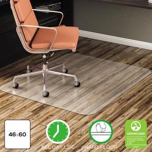 deflecto EconoMat Rectangle 46" x 60" Low Pile Smooth Clear Drop Ship Item CM2E442FCOM