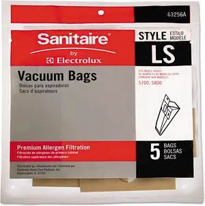 Eureka Commercial Upright Vacuum Cleaner Replacement Bags Style LS 5/Pack 10 PK/CT 63256A10CT