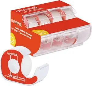 Universal Invisible Tape with Handheld Dispenser 3/4" x 300" Clear Matte 4 per pack 83504