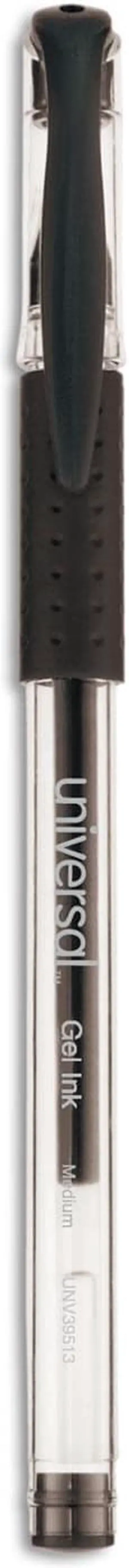 Universal Gel Stick Roller Ball Pen 0.7 mm Medium Black Ink 60/PK 39513