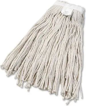 Boardwalk Cut-End Wet Mop Head Cotton No. 24 White 12/Carton 2024CCT