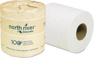 Cascades North River Standard Bathroom Tissue 2-Ply 4 x 3 3/16 500/Roll 96/Carton 4064