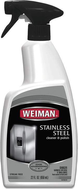 WEIMAN Stainless Steel Cleaner and Polish Floral Scent 22 oz Trigger Spray Bottle 108EA