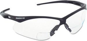 Jackson Safety* V60 Nemesis Rx Reader Safety Glasses Black Frame Smoke Lens 22518
