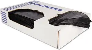 Heritage Low-Density Can Liners 12-16 gal 0.9 mil 24 x 32 Black 500/Carton