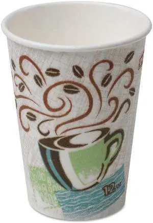 Dixie 5342CDSBP PerfecTouch Insulated Hot Cups, 12 oz. - 160 / Pack - Assorted - Paper - Hot Drink