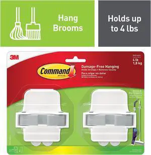 3M COMPANY 2PK Broom Gripper Clips 17007-HW2ES