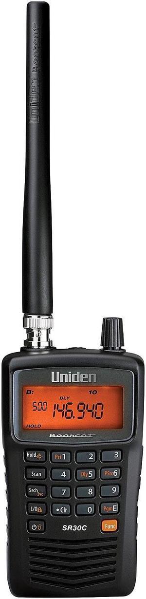 Uniden SR30C 500-Channel Compact Handheld Scanner, Black UNNSR30C