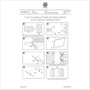 U Brands Floating Glass Dry Erase Undated One Month Calendar 36 x 24 White 3967U00-01