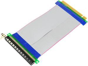 PCI-E Express 16X to 16x Male to Female Extension Riser Extender Card Ribbon Cable 20cm