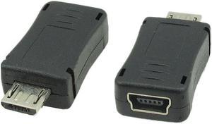 Mini USB Female Socket To 5Pin Micro USB Male Plug Data Charge Adapter For Motorola Samsung HTC Phone Tablet