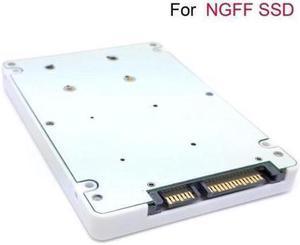 M.2 NGFF B-Key to 7mm 2.5 inch SATA 7+15 22 Pin SSD Enclosure Converter Adapter Case White for E431 E531 X240S Y410P Y510P