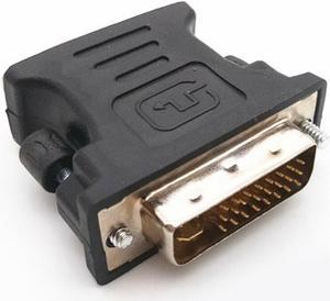 DVI 24+5 Pin DVI-I Male to VGA Female Video Connector Converter Adapter Black