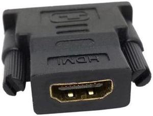 DVI 24+1 DVI-D Male to HDMI Female Connector Converter Adapter for PC HDTV 1080P Black