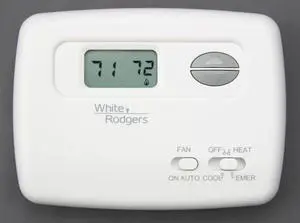 EMERSON 1F79-111 Thermostat , 2 H 1 C, Hardwired , 24VAC