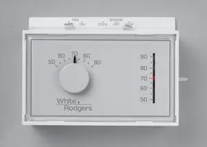 WHITE-RODGERS 1F56N-444 Standard Mechanical Thermostats, 1 H, 1 C, Hardwired,