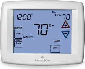 WHITE-RODGERS 01F95 1277 Blue Series 12 Touchscreen Thermostats, 7, 5-1-1