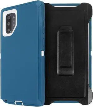 AICase Galaxy Note 10+ Belt-Clip Holster Full Body Rugged Heavy Duty Shock/Drop/Dust Proof 4-Layer Protection Case