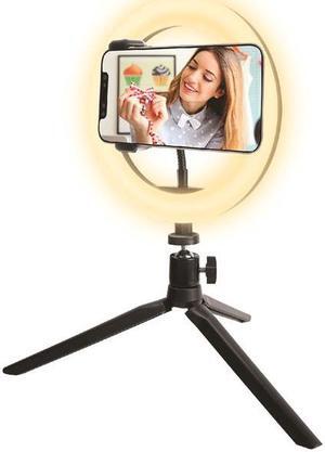 Vivitar 8" Ring Light W/ Portable Power Bank & Wireless Shutter Release VIVRL8KIT-NOC