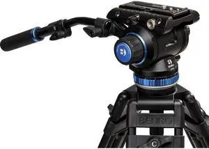 Benro S8PRO Video Head, 17.6 lb Load, 3/8"-16 Accessory Mounts, Counterbalance