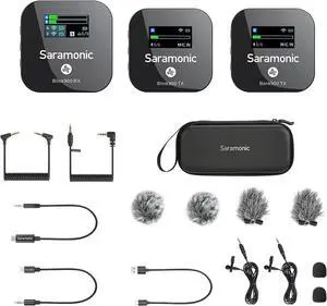 Saramonic Blink BLINK900B2 2-Person Wireless Omni Lav Mic System Cam-Mount 2.4 GHz