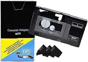 Motorized VHS-C to VHS Cassette Adapter for JVC RCA Panasonic + 3 Micro-Fiber