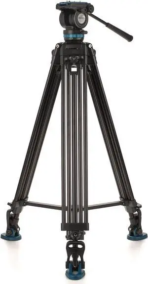 Benro Video Tripod with Head 15lb Payload Continuous Pan Drag (KH26PC)