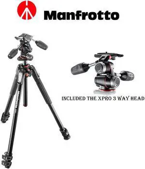 Manfrotto MK190XPRO3-3W Aluminum Tripod with 3-Way Pan/Tilt Head