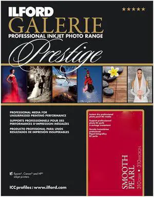 ILFORD GALERIE Prestige 2001752 Smooth Pearl 8.5 x 11" Inkjet Photo Paper 100 Sheet