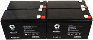 SPS Brand 12V 7 Ah Replacement Battery  for Tripp Lite SU2200RTXL2U (48v version) UPS (4 PACK)