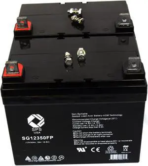 SPS Brand 12V 35Ah Replacement battery for  Golden Technologies Companion I GC240 Wheelchair (2 PACK)