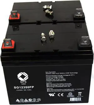 SPS Brand 12V 35Ah Replacement battery for  Pride Mobility Jazzy Select GT (2 PACK)