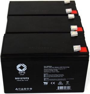 SPS Brand 12V 7 Ah Replacement Battery  for Belkin Pro F6C525 UPS (3 PACK)