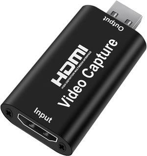 HDMI USB Audio Video Capture Cards, HDMI to USB Game Capture Card,Full HD 1080P Recording, Easily Connect DSLR, Camcorder, or Action Cam to PC or Mac for High Definition Acquisition, Live Broadcasting