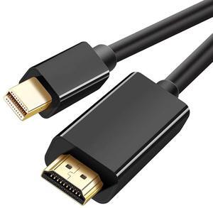 Kirzi 4K Mini DisplayPort to HDMI Cable 6ft UHD Thunderbolt Cord Compatible with MacBook Air/Pro, Surface Pro, Monitor, TV, Projector