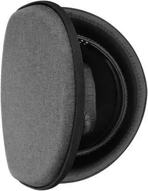 Geekria Shield Headphones Case Compatible with Sennheiser HD 450BT, MOMENTUM 3 , MOMENTUM 2, HD 4.50 Case, Replacement Hard Shell Travel Carrying Bag with Cable Storage (Drak Grey)