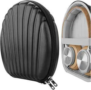 Geekria Shield Case Compatible with B&O H95, H9i, H9, H8, H7 H6, H4, H2 Bang & Olufsen Headphones, Replacement Protective Hard Shell Travel Carrying Bag with Room for Accessories (Black)