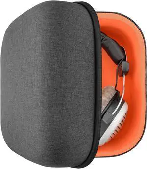 Geekria Shield Case for Large-Sized Over-Ear Headphones, Replacement Protective Hard Shell Travel Carrying Bag with Cable Storage, Compatible with Sennheiser HD820, Beyerdynamic (Drak Grey)