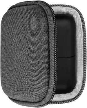 Geekria Shield Headphones Case Compatible with Bowers & Wilkins PI7, PI5 in-Ear True Wireless Headphones Case, Replacement Hard Shell Travel Carrying Bag with Cable Storage (Grey)